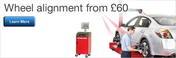 Laser wheel alignment